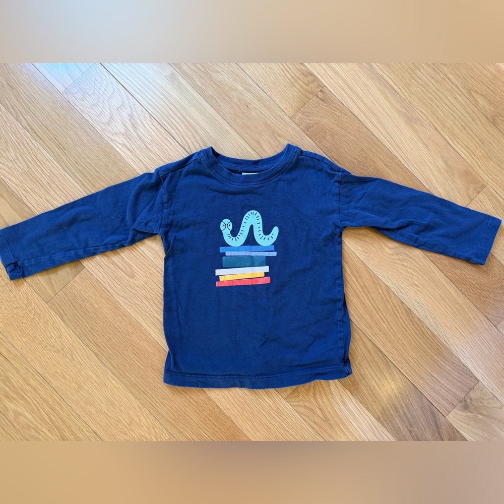 Hanna Andersson 3T Book Worm Shirt